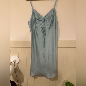 Forever 21‎ Sky Blue Satin slip dress NWT size 1x Y2K early 2000's